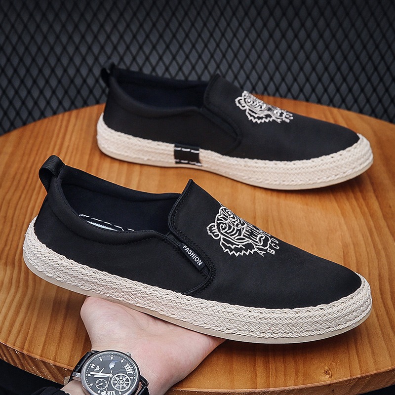 Men Shoes Loafers - Sepatu Bersirkulasi Hitam untuk Pria Pantofel