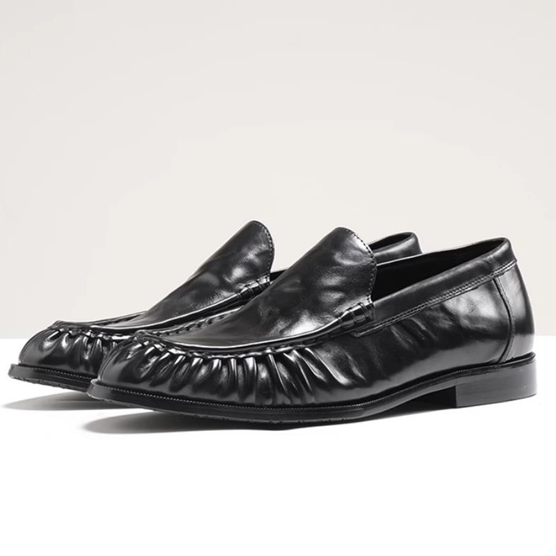 Men'S Shoes Grip - Sepatu Kulit Kasual Pria Model Slip-on