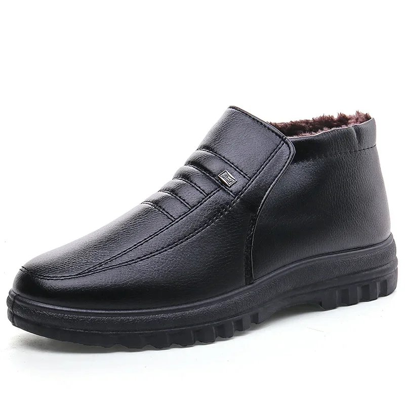 Men Shoes Ecco - Sepatu bot kulit kasual pria, Kasut