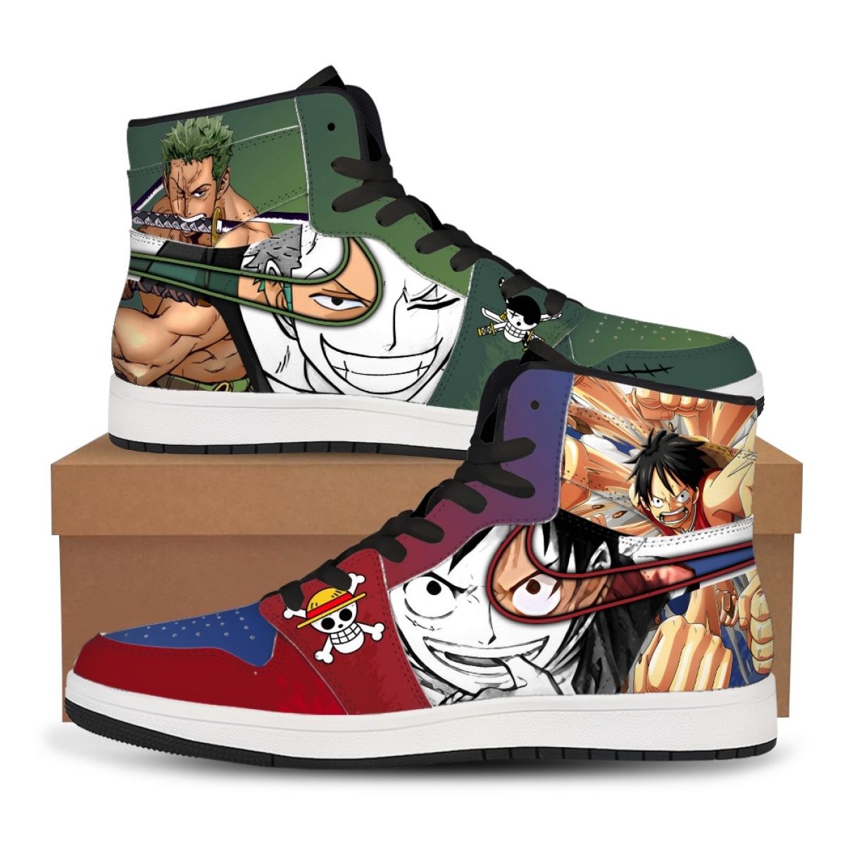 Men'S Shoes Good For Running - Sepatu Sneakers High Top Motif Anime