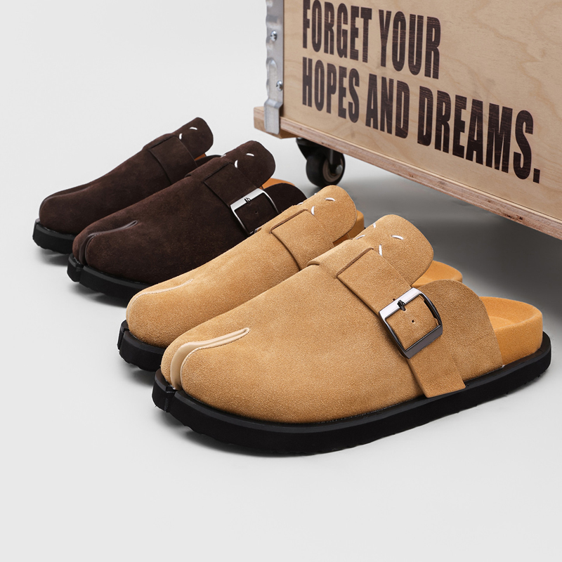 Men Shoes On - Sepatu Mule Pria Model Split-toe Trendy