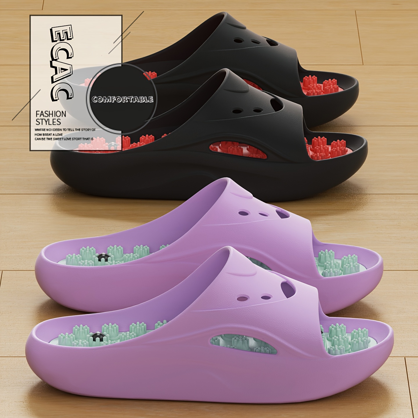 Men Shoes On - Sandal Pijat EVA Wanita Pria, Sol