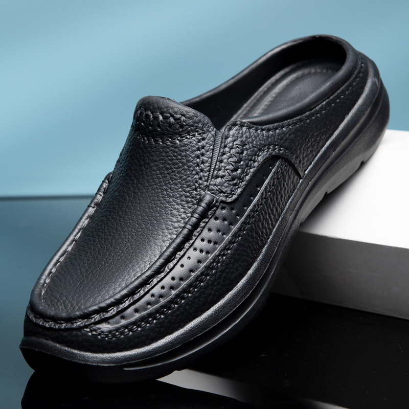 Men Shoes On - Sandal musim panas, sepatu taman anti