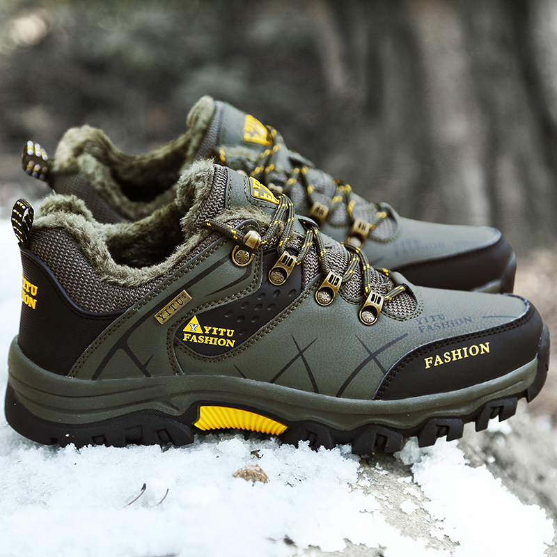 Men Shoes Ecco - Sepatu Bot Musim Dingin Pria, Tahan