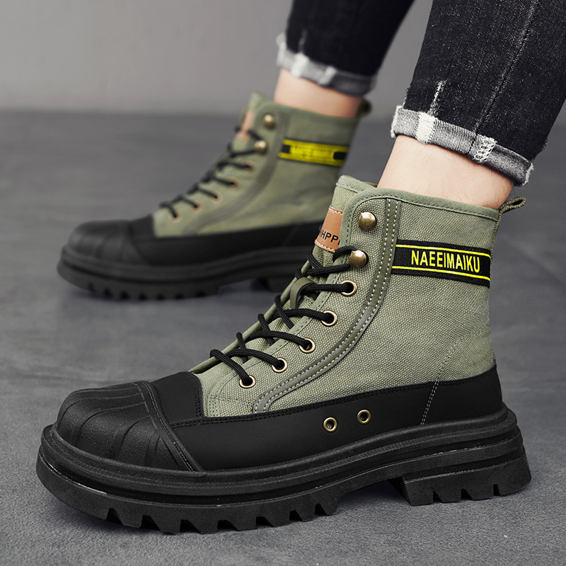 Men Shoes Ecco - Sepatu Bot Kanvas Pria Sepatu Kasual