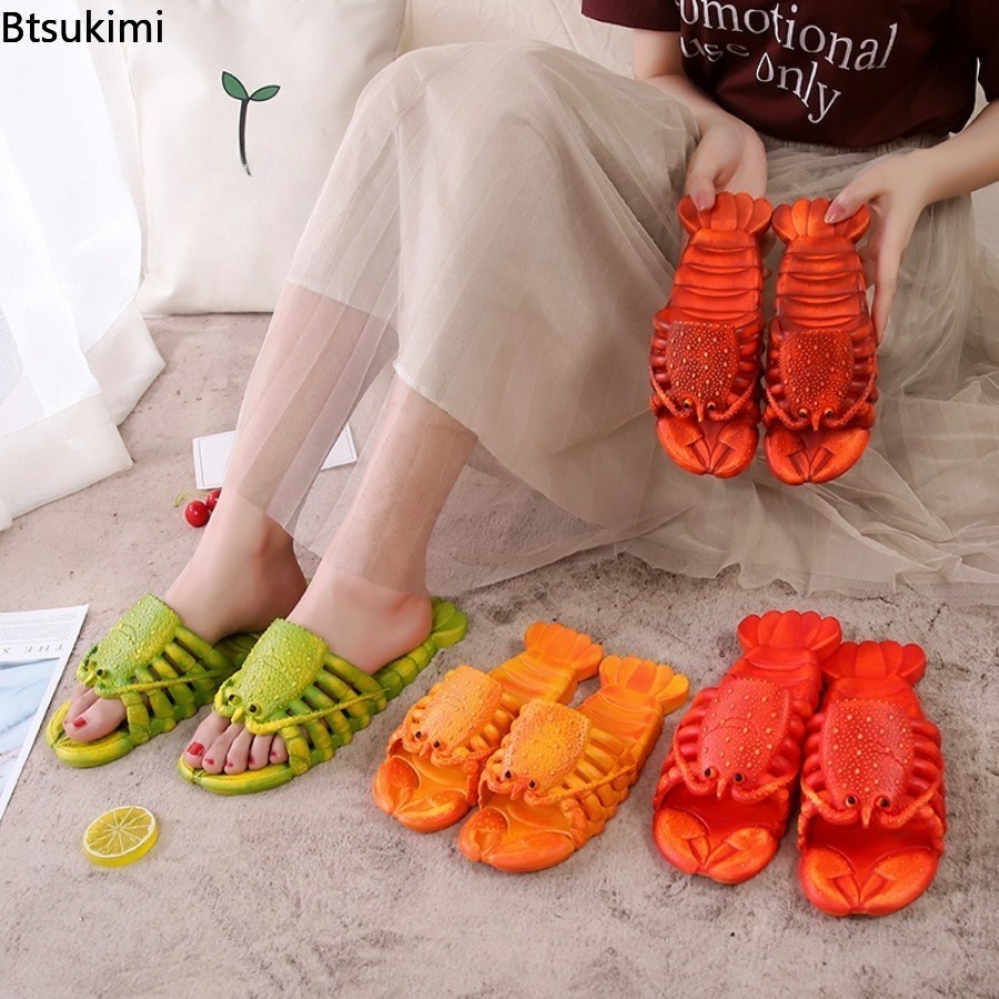 Men'S Shoes For Summer - Sandal Lobster Kartun Musim Panas 2026