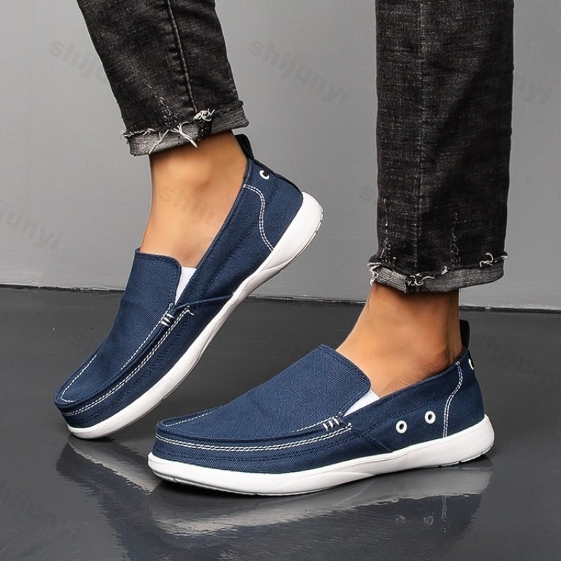 Men Shoes Loafers - Sepatu Kasual Kanvas Pria Musim Gugur