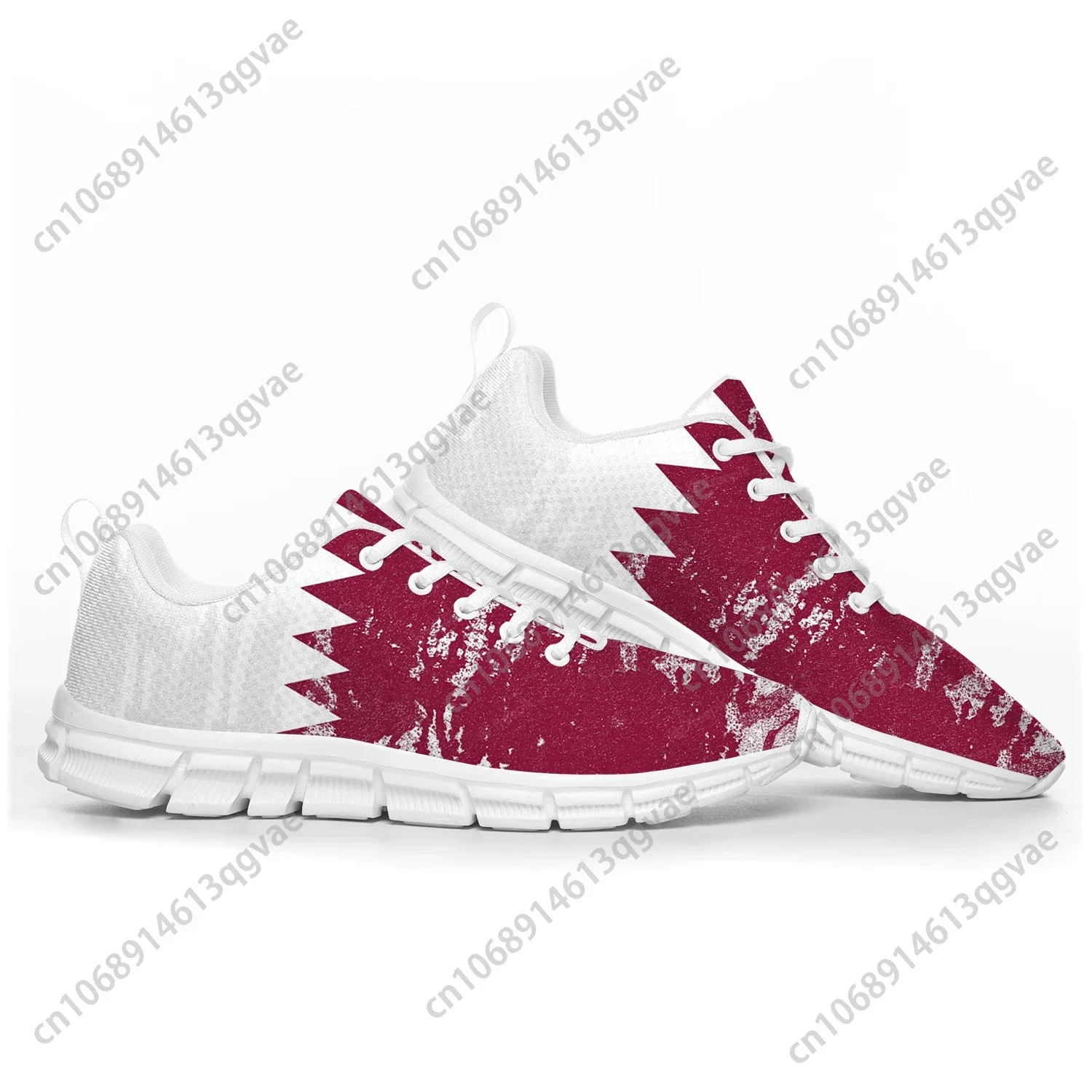 Men Shoes Qatar - Sepatu Olahraga dengan Motif Bendera Qatar