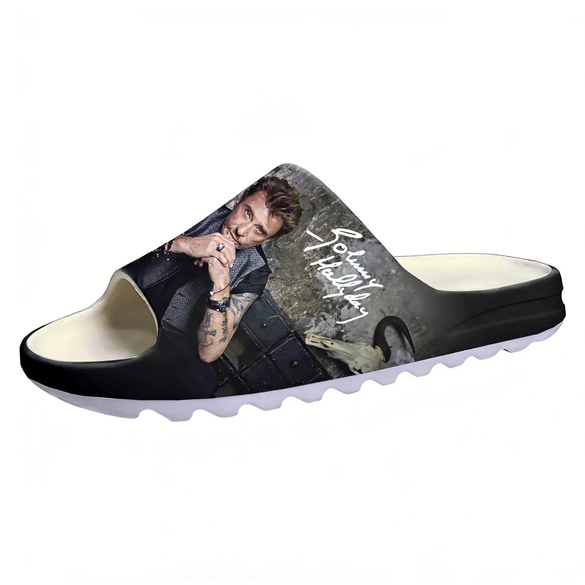 Men Shoes On - Johnny Hallyday Sandal Sol Lembut Pria