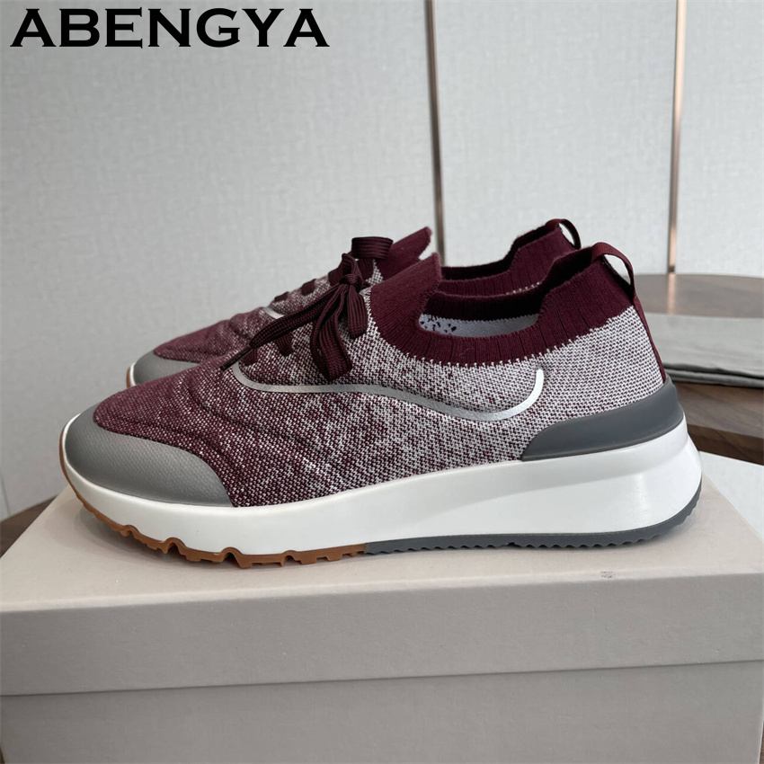 Men Shoes Loafers - Sepatu Pantofel Rajutan Multiwarna Baru Pria