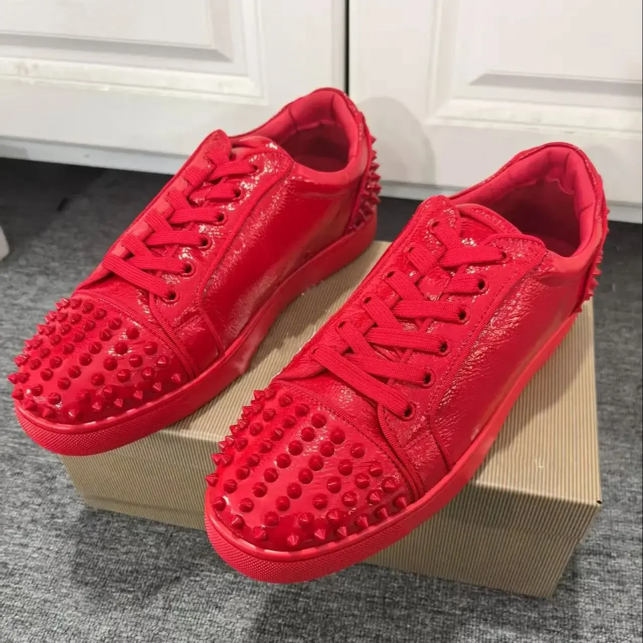 Sepatu Sneakers Pria Kulit Pat - Men Shoes H&M ulasan dan harga