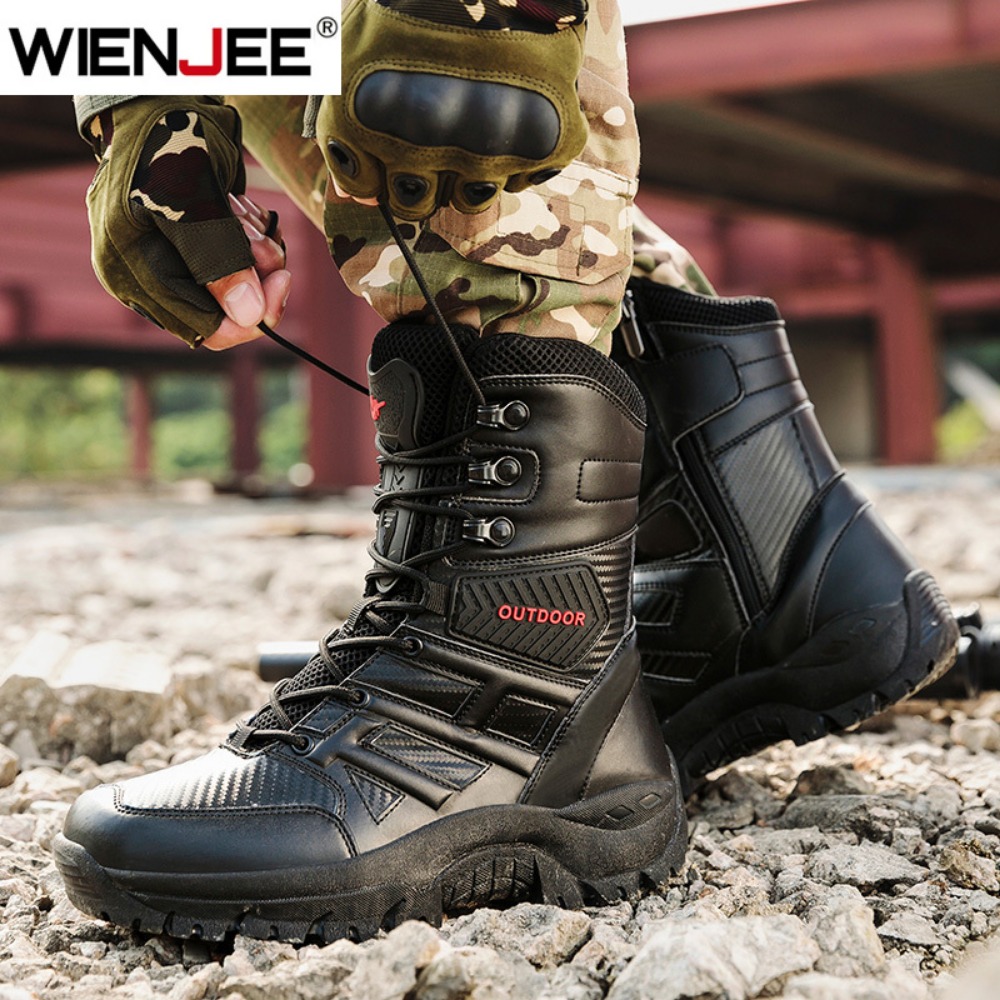 Sepatu Bot Kulit Pria Berkuali - Men Shoes Brands ulasan dan harga