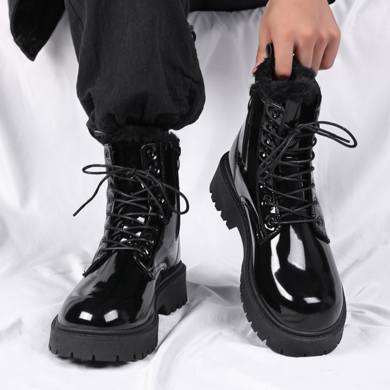 Sepatu bot pria berbulu hangat - Men Shoes Ecco ulasan dan harga