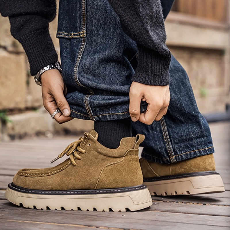 Sepatu Kasual Kulit Suede Mewa - Men Shoes Loafers ulasan dan harga