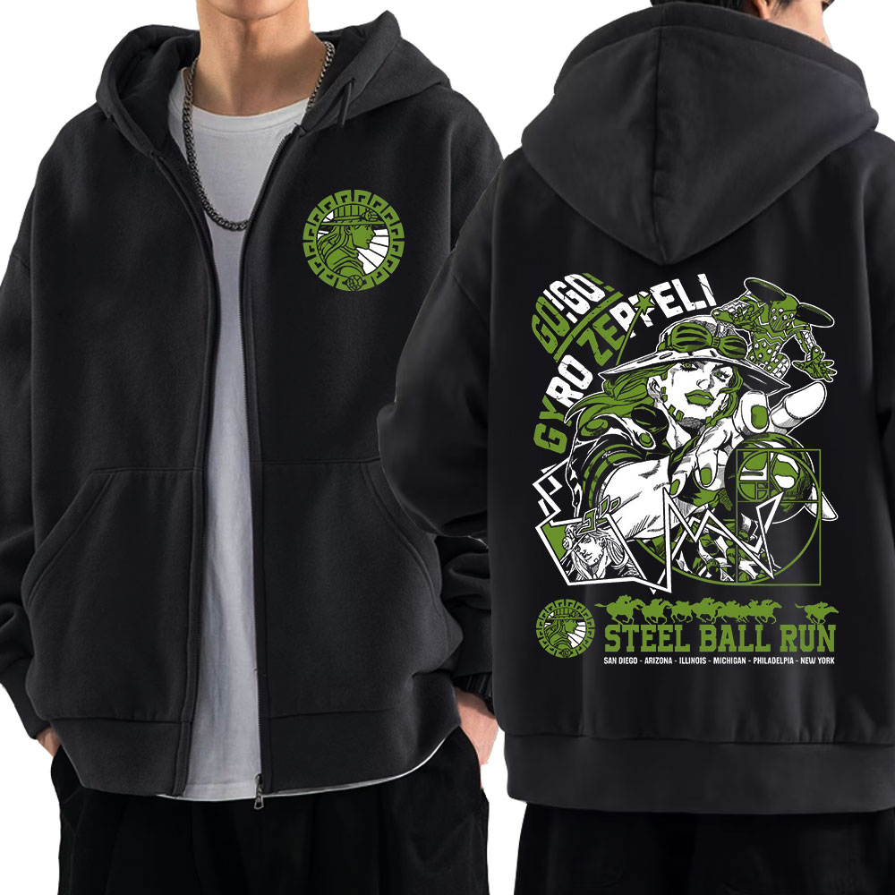 Hoodie Zipper Anime Jojo Bizar - Men'S Shoes Good For Running ulasan dan harga