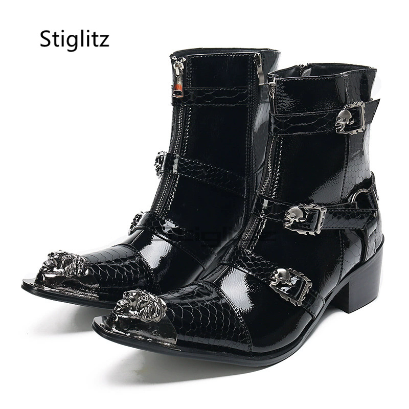 Sepatu Boots Chelsea Kulit Pat - Men Shoes H&M ulasan dan harga