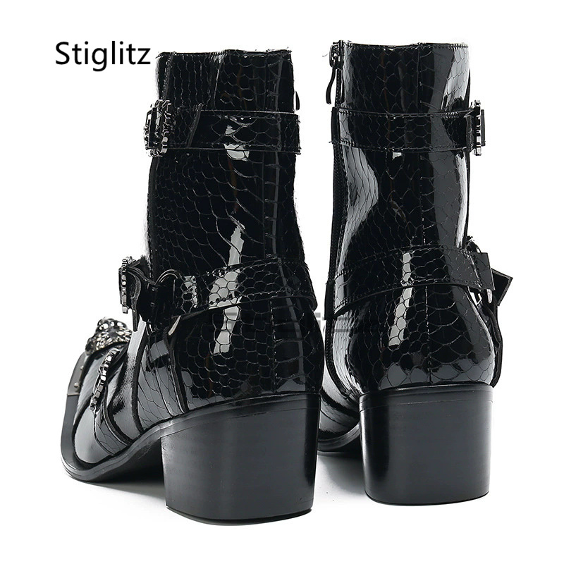 Sepatu Boots Chelsea Kulit Pat - Men Shoes H&M ulasan dan harga