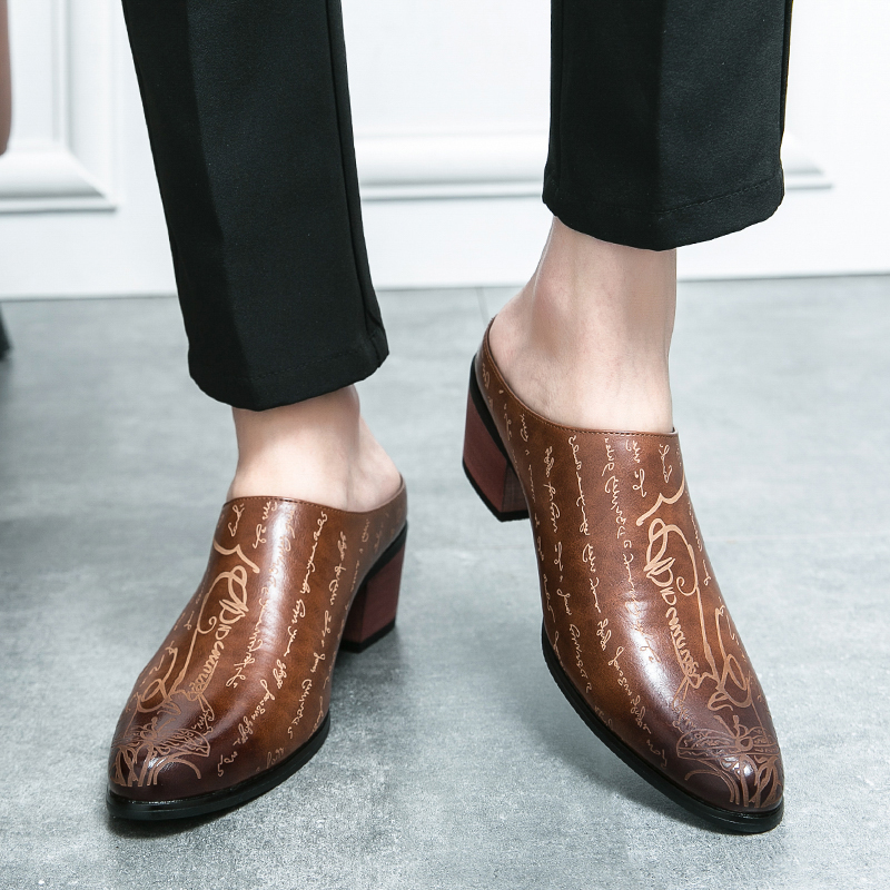Sepatu Kulit Pria Cokelat Mode - Men Shoes On ulasan dan harga