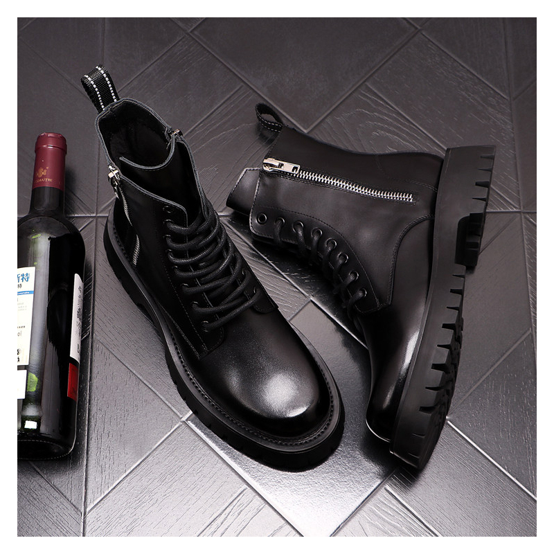 Sepatu Bot Kulit Asli Pria Mew - Men Shoes Brands ulasan dan harga