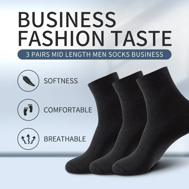 3 pasang kaus kaki katun pria  - Men'S Shoes For Crews ulasan dan harga