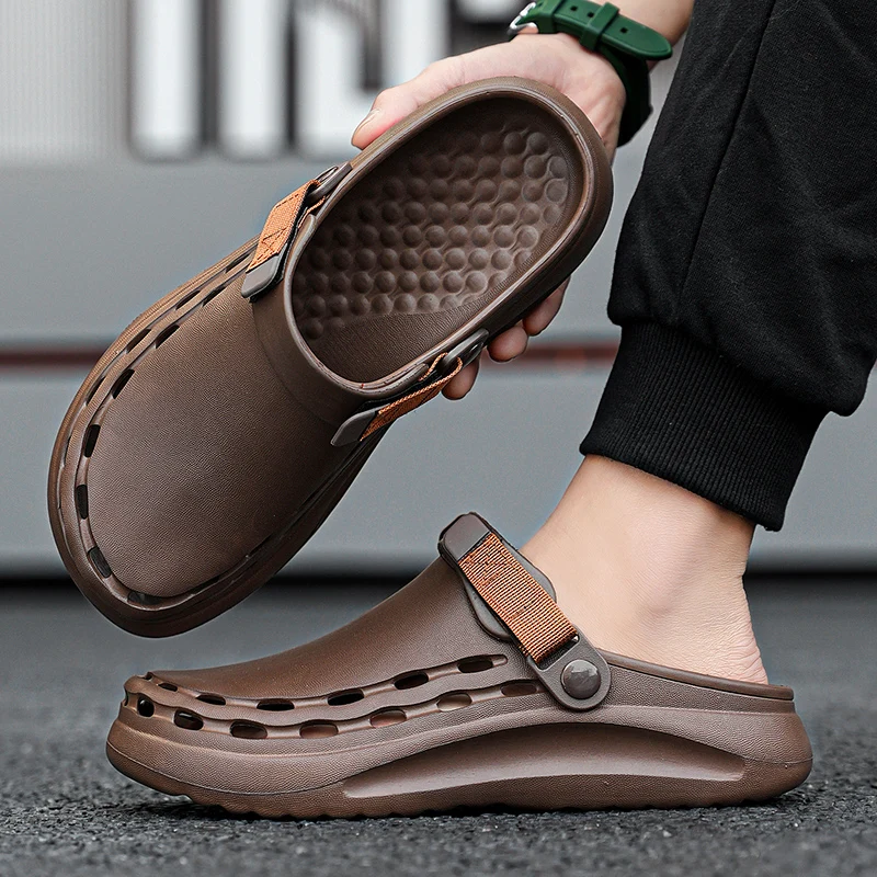 Sandal Pria Warna Solid EVA Ce - Men Shoes Essentials ulasan dan harga