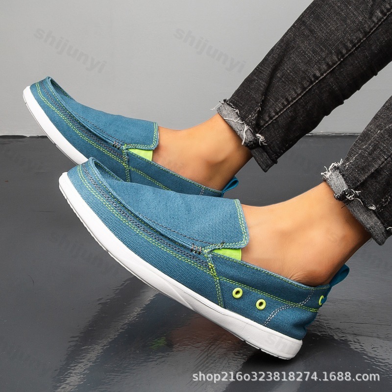 Sepatu Kasual Kanvas Pria Musi - Men Shoes Loafers ulasan dan harga