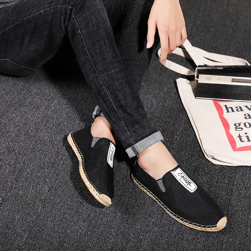 Sepatu Kasual Pria Linen, Loaf - Men Shoes Loafers ulasan dan harga